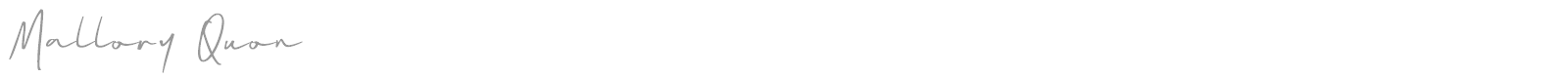 Mallory Quon font preview